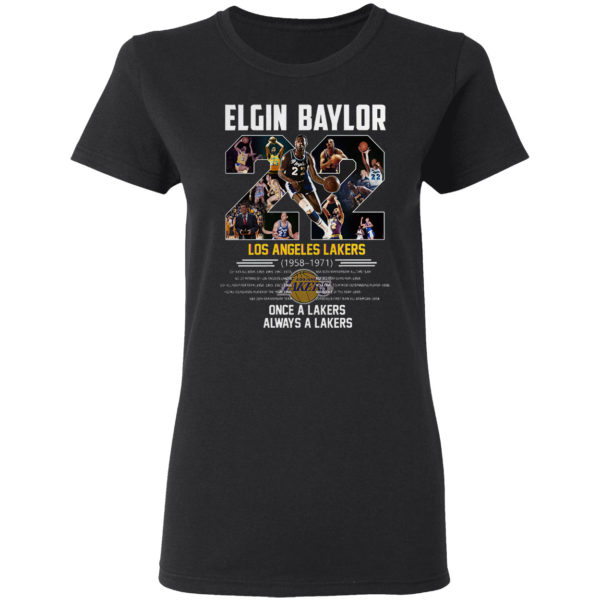 Elgin Baylor 22 Los Angeles Lakers 1958 1971 shirt