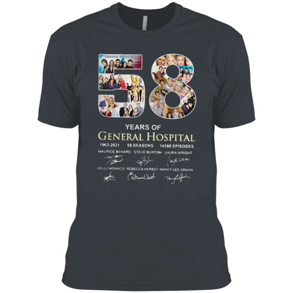 58 years of General Hospital 1963 2021 signature shirt