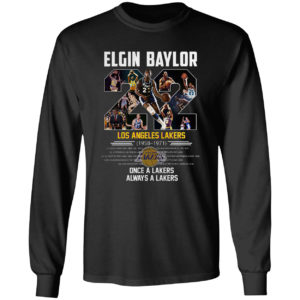 Elgin Baylor 22 Los Angeles Lakers 1958 1971 shirt