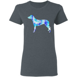 Blue tie dye dalmatian dog lover hippie peace animal shirt