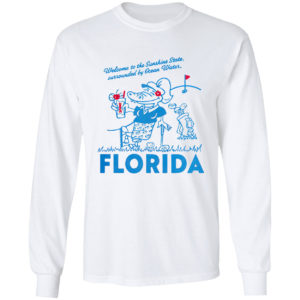 Sonic Welcome To The Sunshine State Surrounded By Ocean Water Florida Shirt