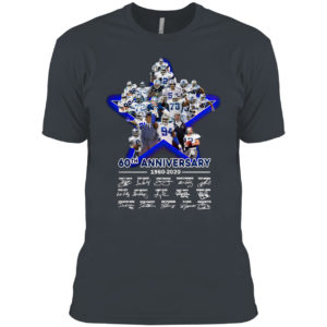 Dallas Cowboys 60th anniversary 1960 2020 signatures shirt