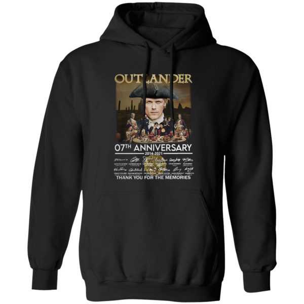 Outlander 07th anniversary thank you for the memories signatures shirt