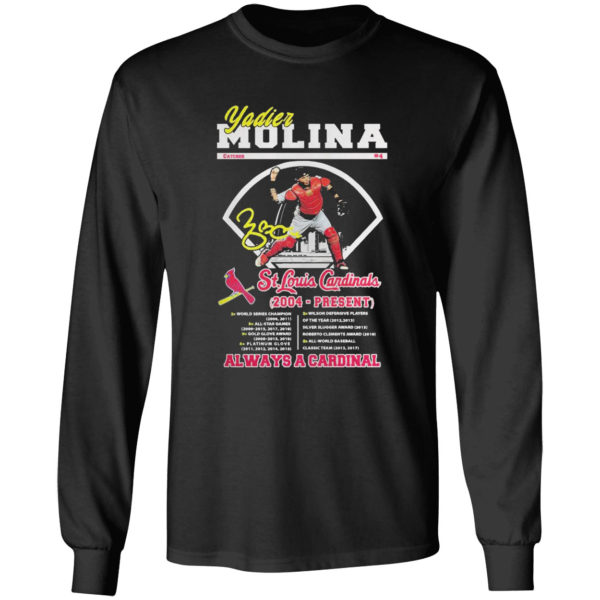 Yadier Molina St.Louis Cardinals always a Cardinal shirt