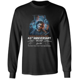 Escape from New York 40Th anniversary 1981 2021 signatures shirt