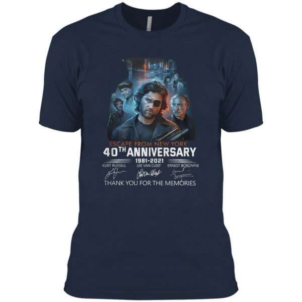 Escape from New York 40Th anniversary 1981 2021 signatures shirt