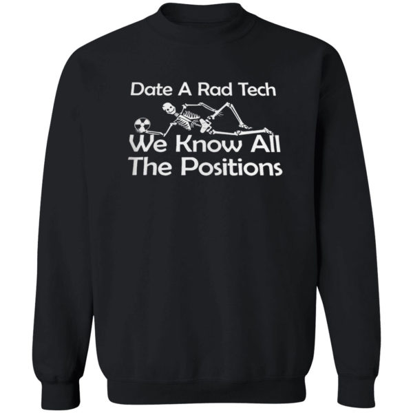 Jack skellington date a rad tech we know all the positions shirt