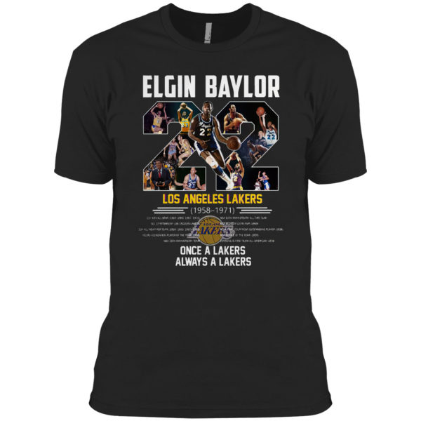 Elgin Baylor 22 Los Angeles Lakers 1958 1971 shirt