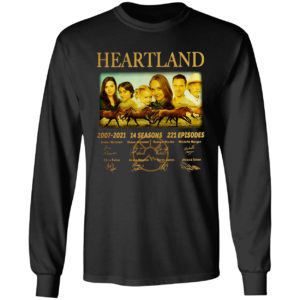 Awesome 14 years of Heartland 2007-2021 14 seasons 221 episodes signed shirt