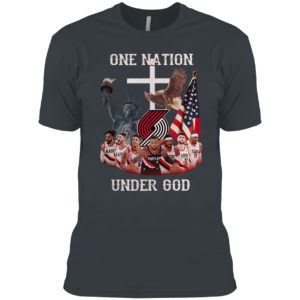 Portland Trail Blazers One nation Under God shirt