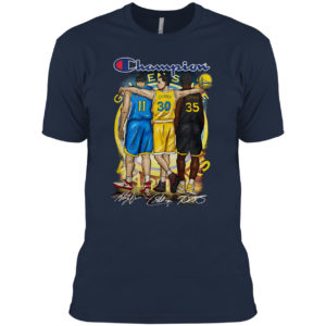 Champion Golden State Warriors Stephen Curry Klay Thompson Kevin Durant Signatures Shirt