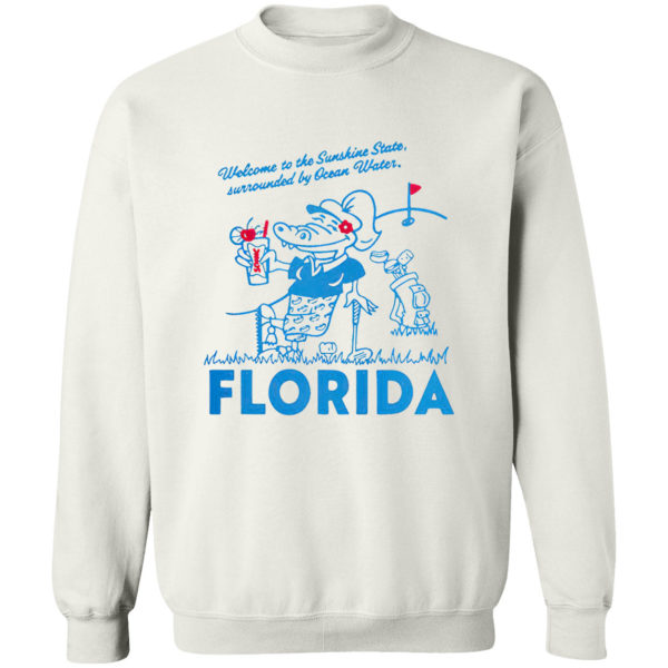 Sonic Welcome To The Sunshine State Surrounded By Ocean Water Florida Shirt