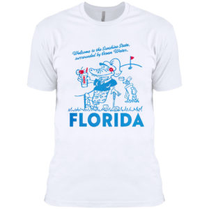 Sonic Welcome To The Sunshine State Surrounded By Ocean Water Florida Shirt