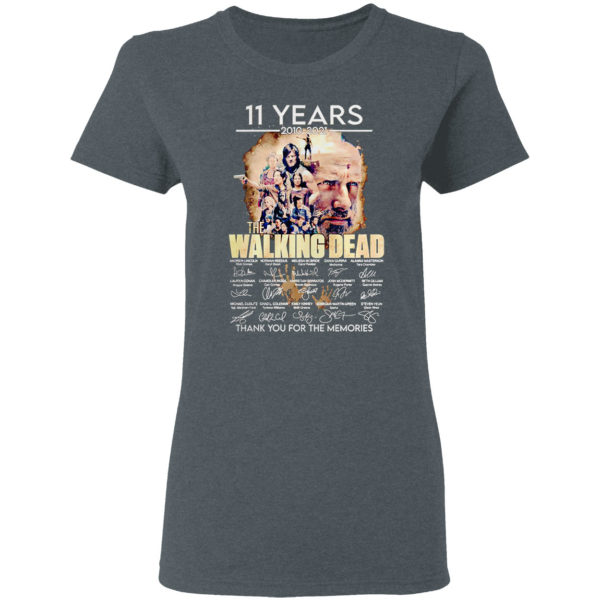 11 years 2010 2021 The Walking Dead thank you for the memories shirt
