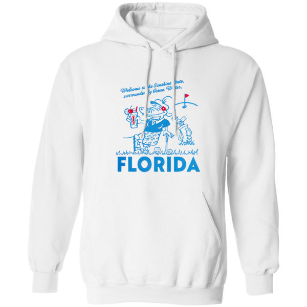 Sonic Welcome To The Sunshine State Surrounded By Ocean Water Florida Shirt