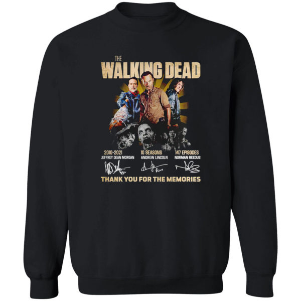 The Walking Dead 2010 2021 thank you for the memories shirt
