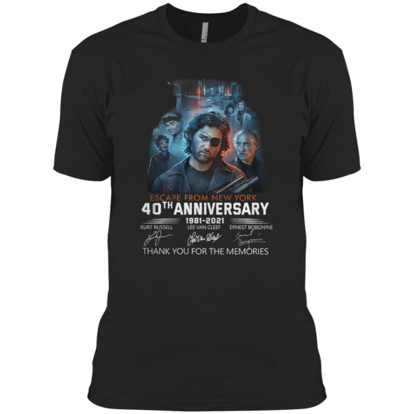 Escape from New York 40Th anniversary 1981 2021 signatures shirt