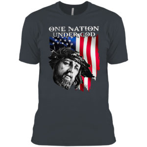 Jesus one nation under god American flag shirt