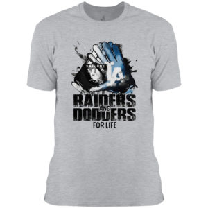 Oakland Raiders And Los Angeles Dodgers For Life Art Shirt