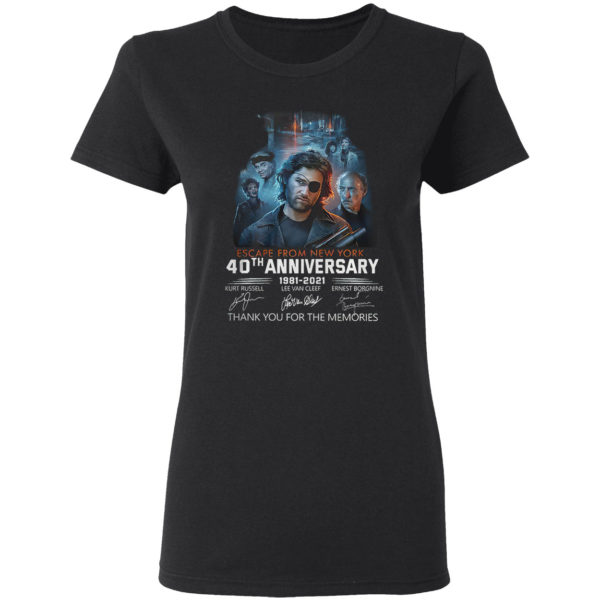 Escape from New York 40Th anniversary 1981 2021 signatures shirt