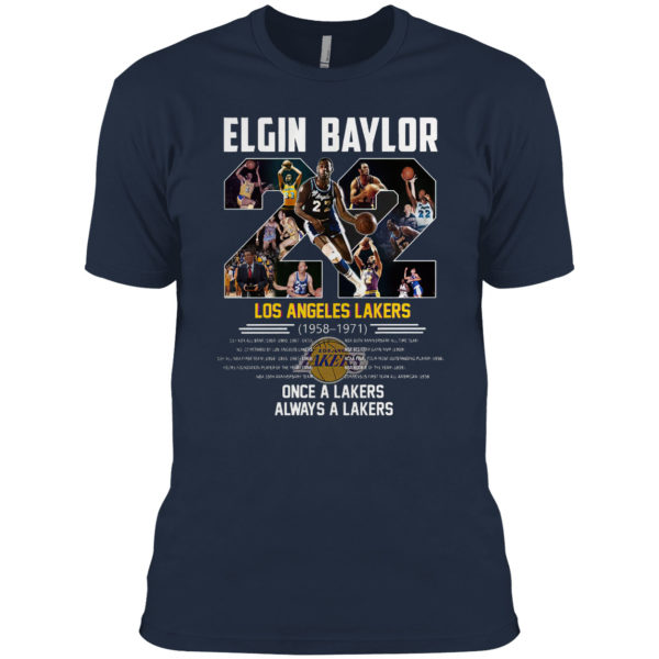 Elgin Baylor 22 Los Angeles Lakers 1958 1971 shirt