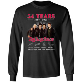54 Years 1967 2021 Rolling Stone signature thank you for the memories shirt