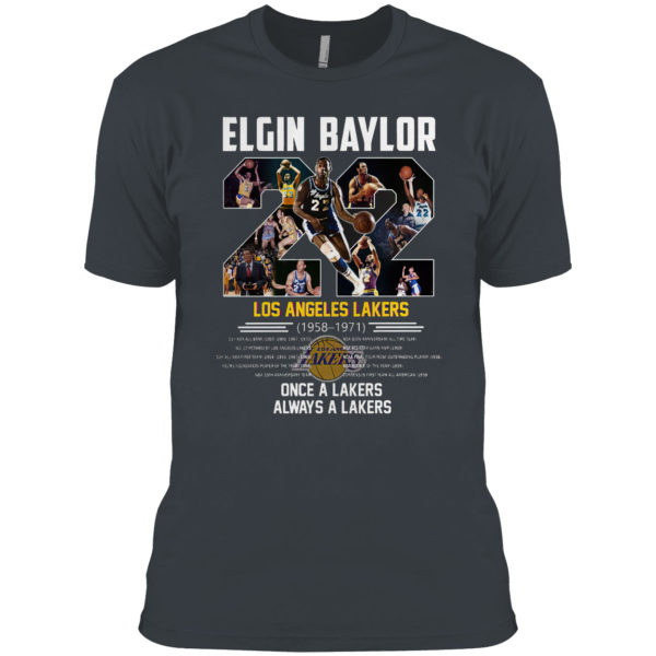 Elgin Baylor 22 Los Angeles Lakers 1958 1971 shirt