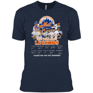 New York Mets Legends thank You for the memories signatures shirt