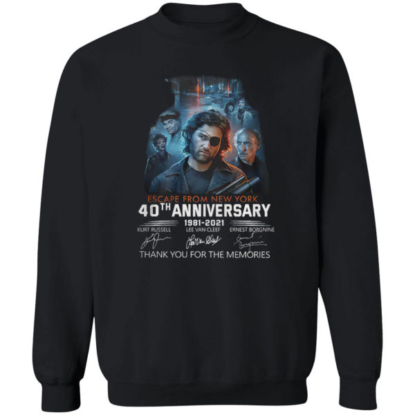 Escape from New York 40Th anniversary 1981 2021 signatures shirt