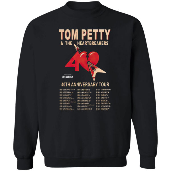 Tom petty and The Heartbreakers 40th anniversary tour shirt