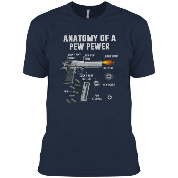 Anatomy of a pew pewer looky aimy thingy shirt