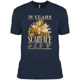 38 Years 2013 2021 Scarface thank You for the memories signatures shirt
