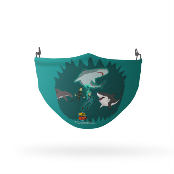 Wild Kratts Swimming with Sharks Reusable Cloth Face Mask