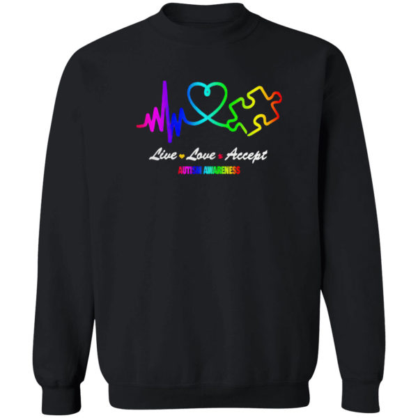 Autism Awareness live love accept shirt