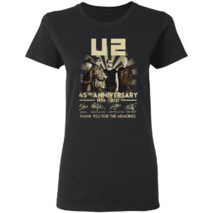 U2 45th Anniversary 1976 2021 Thank You For The Memories Signatures Shirt