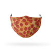 Pepperoni Pizza Pattern Reusable Cloth Face Mask
