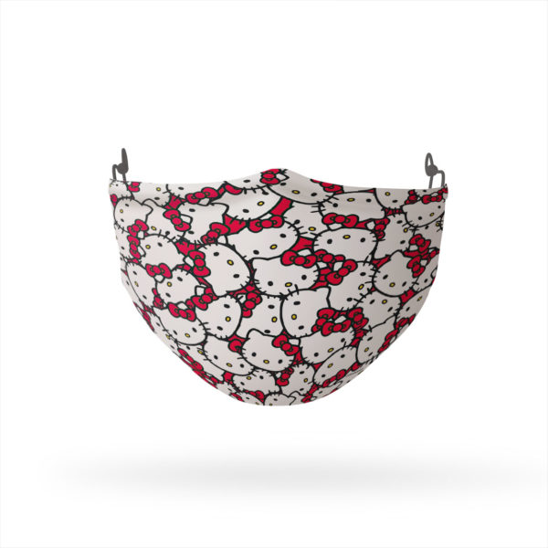 Hello Kitty and Red Bow Pattern Reusable Cloth Face Mask