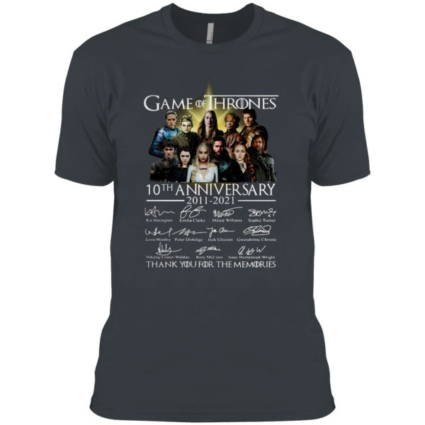 Game Of Thrones 10th anniversary thank you for the memories shirt