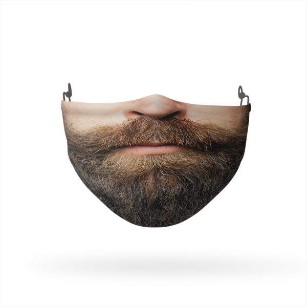Hipster Beard Reusable Cloth Face Mask