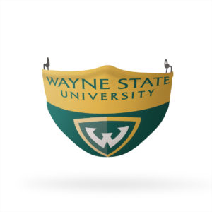Wayne State Two Tone Reusable Cloth Face Mask