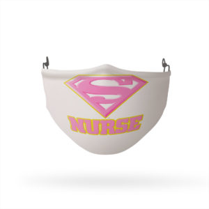Superman Super Nurse Pink Reusable Cloth Face Mask