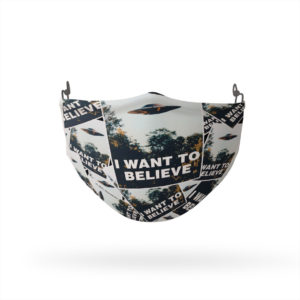 The X-Files I Want to Believe Posters Reusable Cloth Face Mask