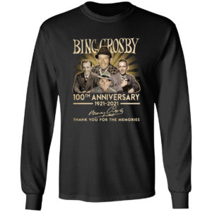 Bing crosby 100th anniversary 1921 2021 thank you signatures shirt