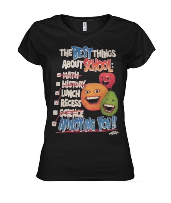 The Best Things About School Math History Lunch Recess Science Annoying You Shirt