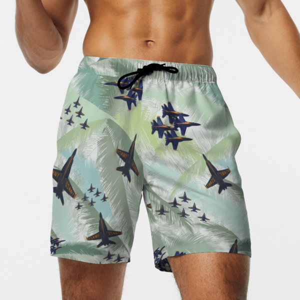 US Blue Angels USN Hawaiian Beach Shirt, Shorts