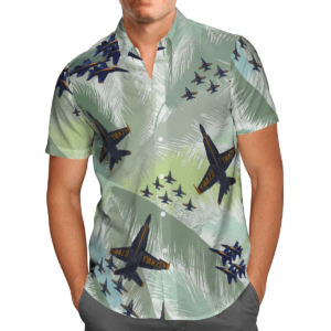 US Blue Angels USN Hawaiian Beach Shirt, Shorts