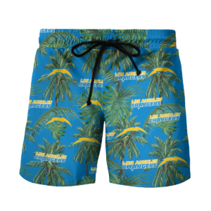 Los Angeles Chargers Tropical Palm Tree Hawaii Shirt, Shorts