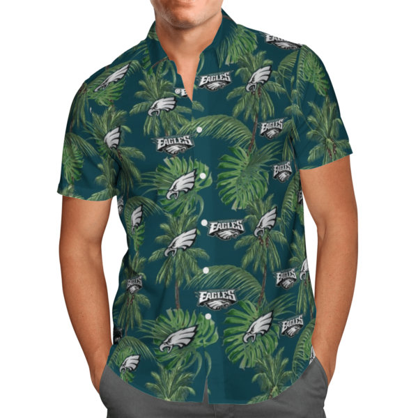 Philadelphia Eagles Tropical Palm Tree Hawaii Shirt, Shorts