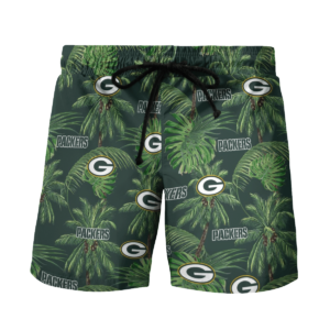Green Bay Packers Tropical Palm Tree Hawaii Shirt, Shorts