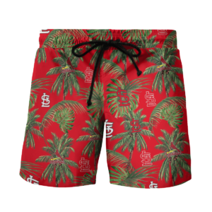 St. Louis Cardinals Tropical Palm Tree Hawaii Shirt, Shorts